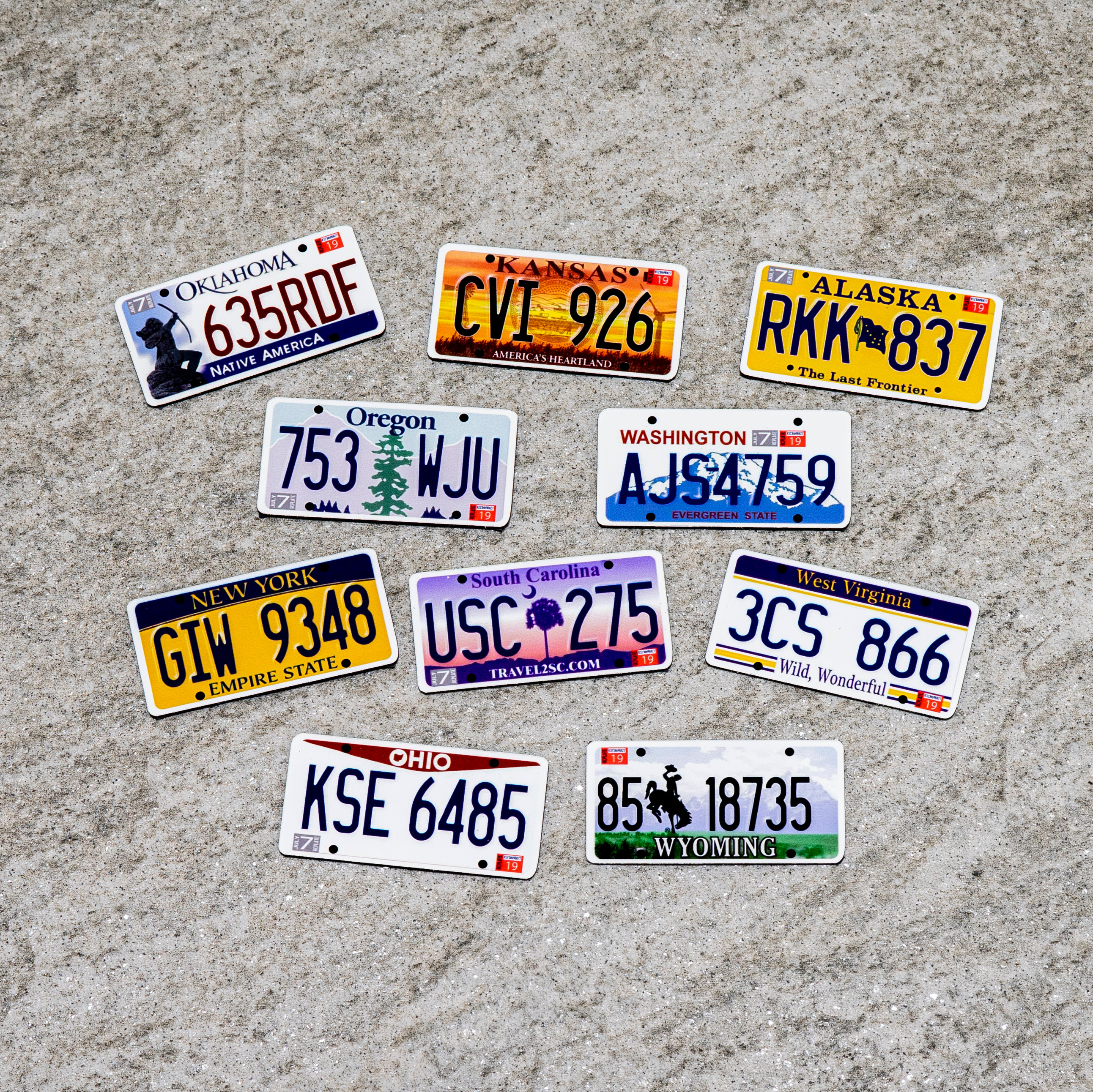 1/10 scale Retro Illinois license Plate decals for r/c cars & trucks
